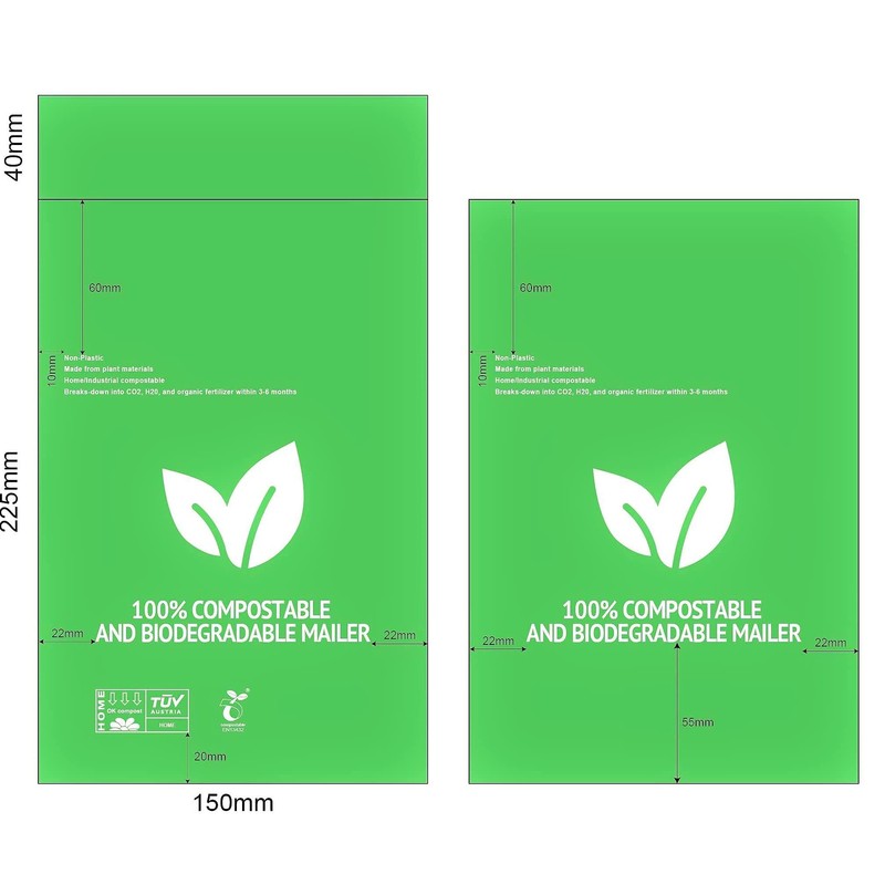 Eco Mailing Bags 6x9 (150x225mm) | Pack of 10/20/50/100 |