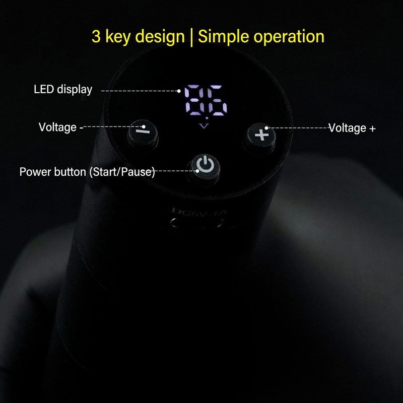 Wireless Tattoo Machine Pen 1300mAh Capacity Liner Shader Rotary Tattoo