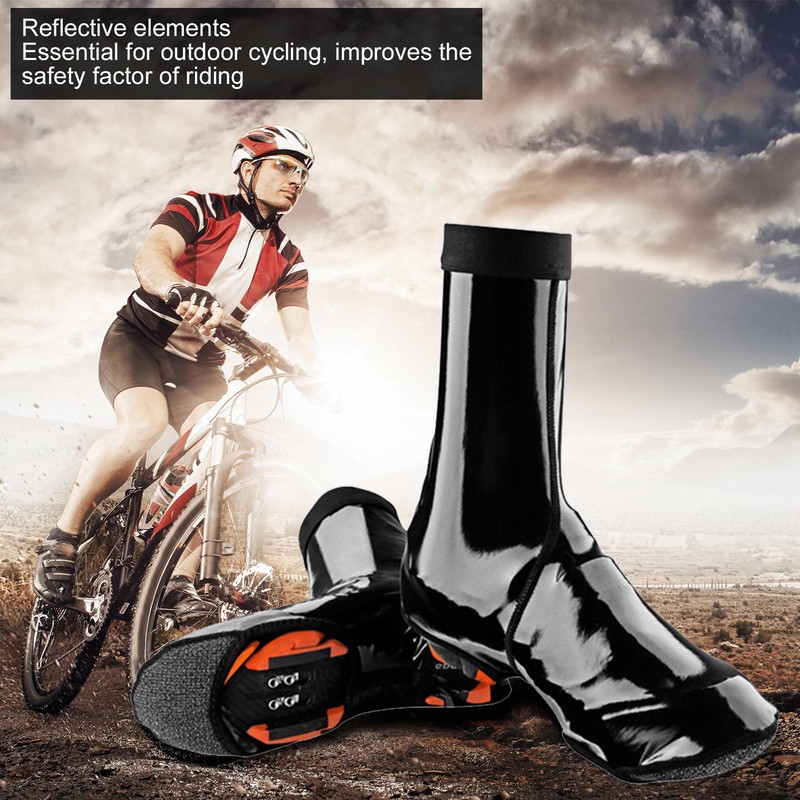 1 Pair Cycling Shoe Covers Keep Warm Waterproof Windproof Bicycle