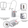 Luggage Locks, TSA Accepted 3 Digit Luggage Cable Locks with