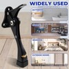 4Pcs Kickdown Door Stop Aluminum Alloy Door Stopper Adjustable Height