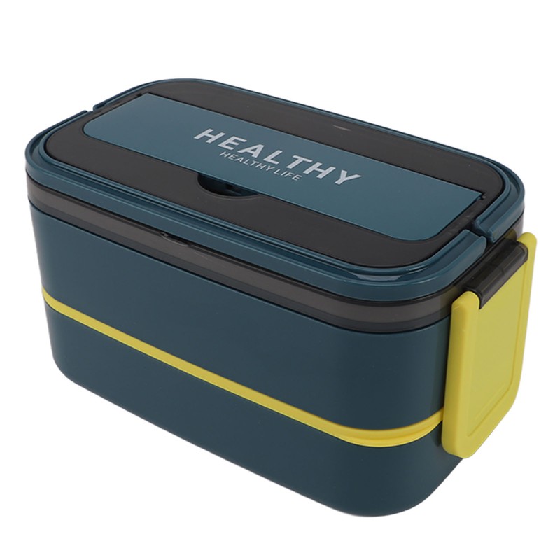 Double Layer Bento Box 316 Stainless Steel Compartment Portable Lunch