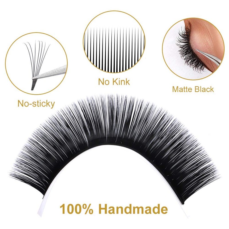 GEMERRY Easy Fan Self-Fanning Volume Eyelashes, 0.07 mm, C Curl