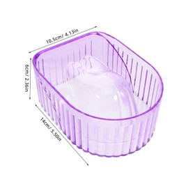 BIUDECO Nail Soaking Bowl for Manicure and Nail Art Soak off Tray for Cuticle Softening Essential Tool and Home Use