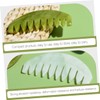 Healvian 2pcs Jade Scalp Massager Comb Static Gua Sha Scraping