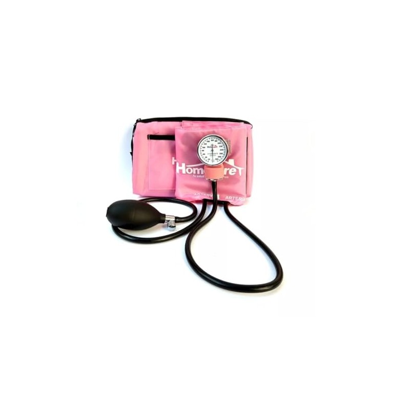 Homecare | Kit Baumanómetro Con Estetoscopio Dúplex Rosa + REGALO