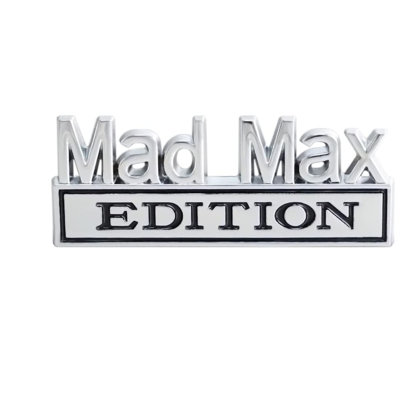 MAD MAX Edition Emblem Car Truck Replacement for Universal Vehicle