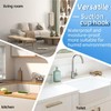 Nocessary Suction Cup Hooks for Shower, Upgrade No-Drill Stainless Steel