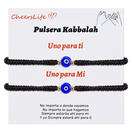 CheersLife Kabbalah Bracelet 7 Knot Bracelet Red Bracelet Protection Friendship Bracelets Lucky Bracelet for Women Men Couples Mother Daughter Red Bracelet Lucky Gift Anniversary Couple Bracelet Pack