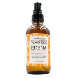 EDENA | Limpiador y Desmaquillante Facial en Aceite | Papaya y Chía | Elimina Impurezas y Maquillaje | Nutrición y Limpieza Profunda | Exfoliación Suave y Renovación Celular | Contenido 110 ml