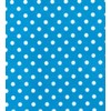 Printed Polycotton Craft Fabric Material - Polka DOTS ON Turquoise,