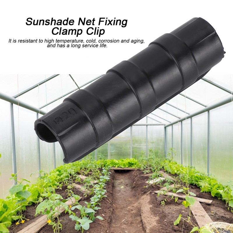 100pcs Greenhouse Frame Pipe Clip Clamp Garden Film Sunshade Net