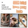 jojofuny 5pcs Pottery Tool Set Clay Sculpture Shaping Tool Kit