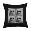 Cool Cats Wearing Sunglasses Collage Fun Photos Throw Pillow