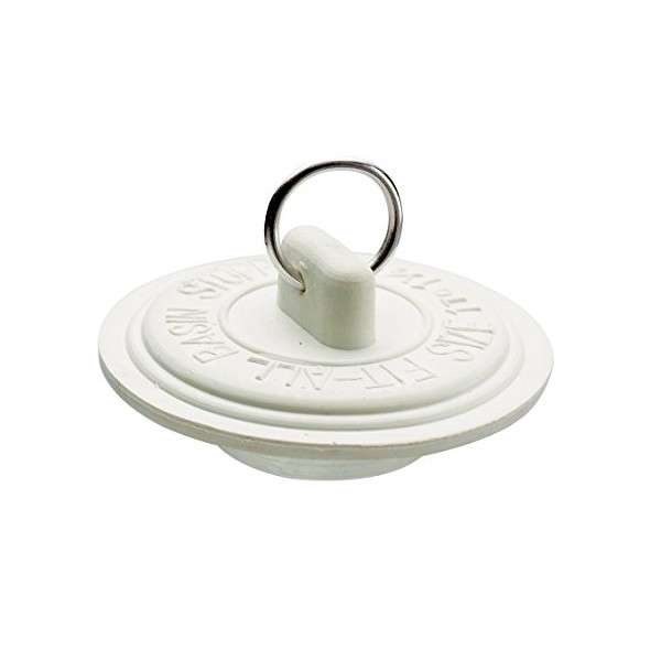 Plumb Pak PP820-3 Drain Stopper, Fits Size 1-1-3/8 in, Rubber,