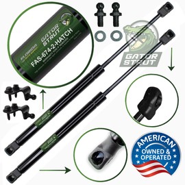 2 Rear Hatch Liftgate Lift Supports, Compatible with: 2003-2008 Nissan 350Z with Factory Spoiler with Replacement Mounting Brackets - Gas Shock - by Gator Strut, FAS-674-2