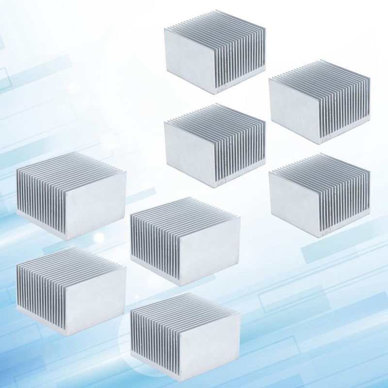 Tissting Pack of 4 Aluminium Heatsinks 60 x 60 x
