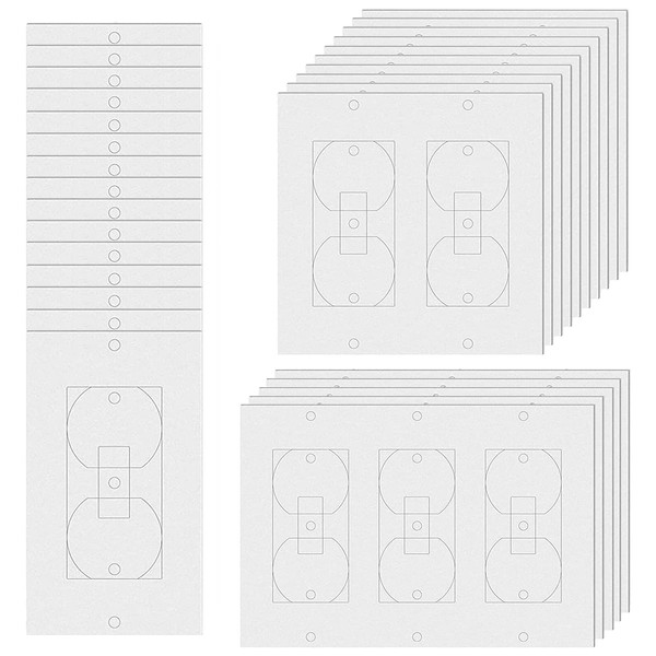 30 Pieces Wall Outlet Insulation Gaskets Wall Plate Insulation Gasket
