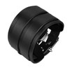 JewelryWe Men's Leather Bangle Cuff Bracelet Strap Wristband with Buckle
