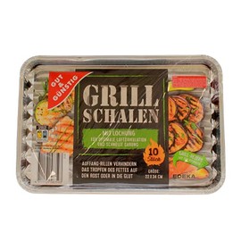 Edeka Grill Trays Aluminium Square Pack of 10 22 x 34 cm