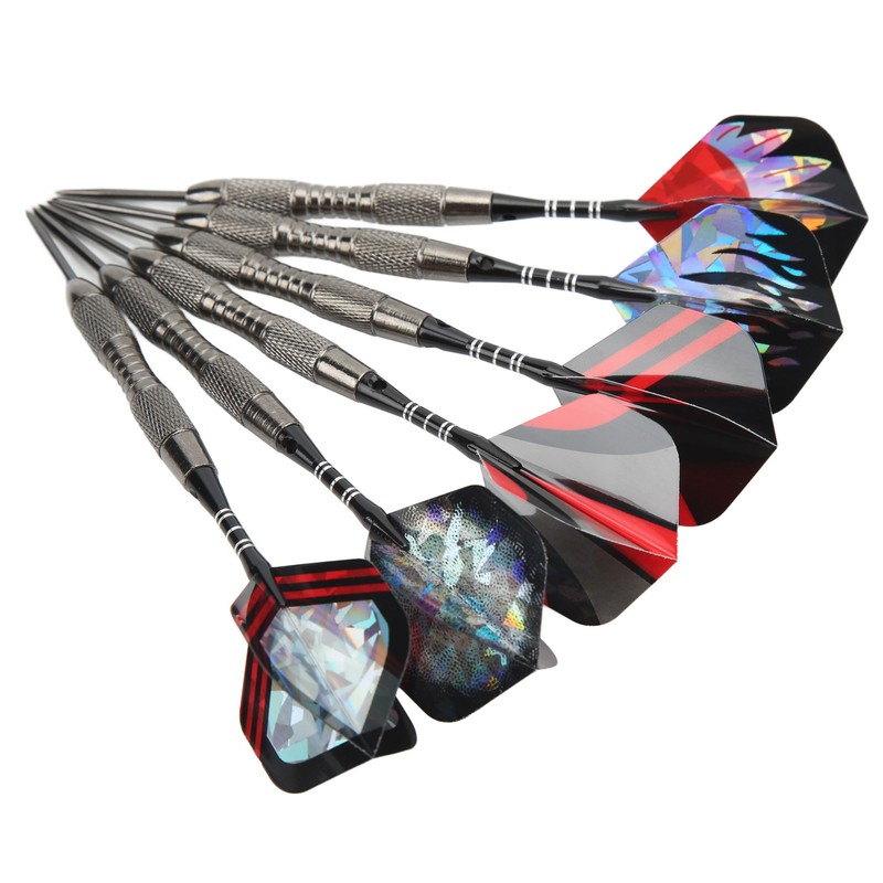 12Pcs Dart Set Stainless Steel Tip Anti Fall Competitive Entertaining