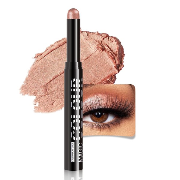 Copper Shimmer Cream Eye Shadow Stick Makeup for Women, Copper