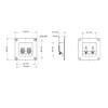 cablepelado Set of 2 Square Speaker Terminals