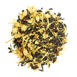 Apricot Peach Cobbler - Green Tea - Black tea, jasmine green tea, oolong tea, safflower petals, marigold petals, dried peaches (Sample)