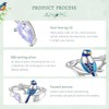 Sterling Silver Ring for Women Girls,Bird Adjustable Stackable Rings for