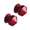 JGR 1 Pair Welding Hood (Pipeliner) Fasteners Aluminum (Spiked-Red)
