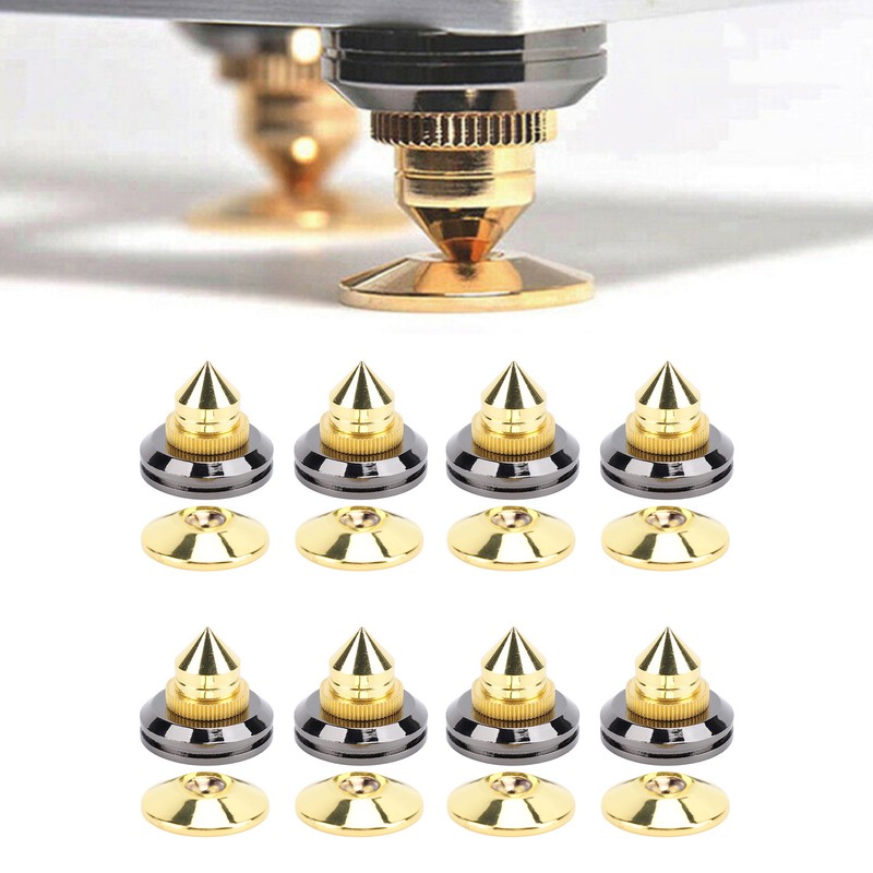 Speaker Spike Pad Kit Wide Application Shock Absorbing Zinc Alloy