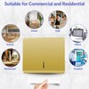 Stardrix Paper Towel Dispenser Wall Mount, Brushed Gold Stainless Steel