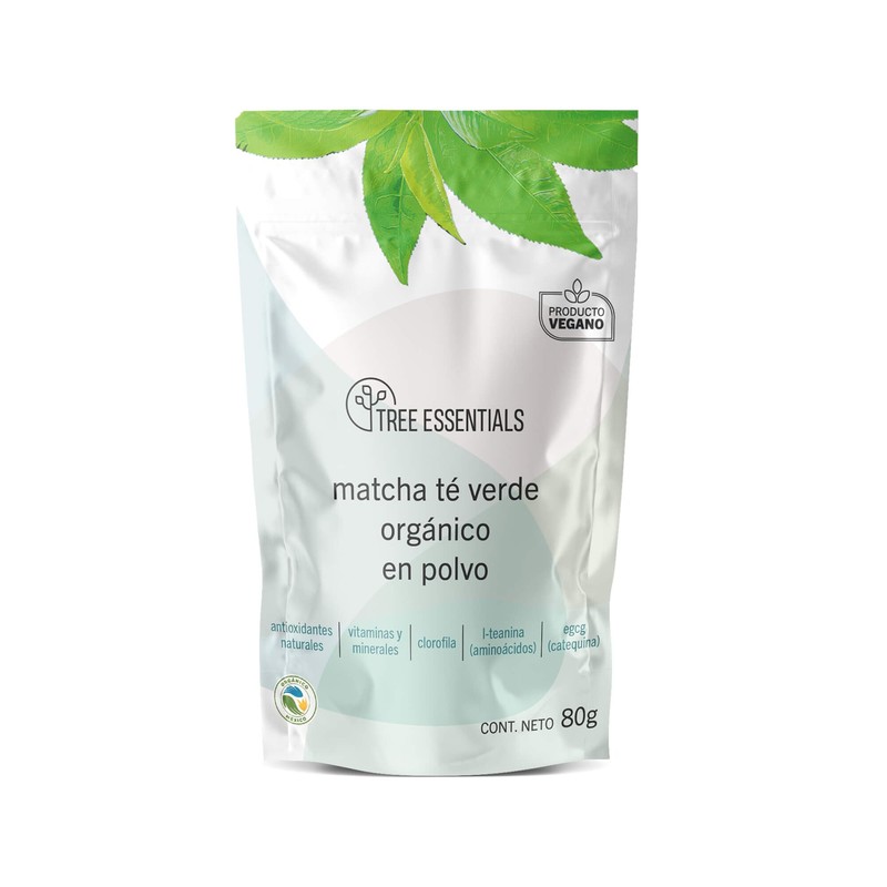Tree Essentials Suplemento de matcha, Envase con 80 g de
