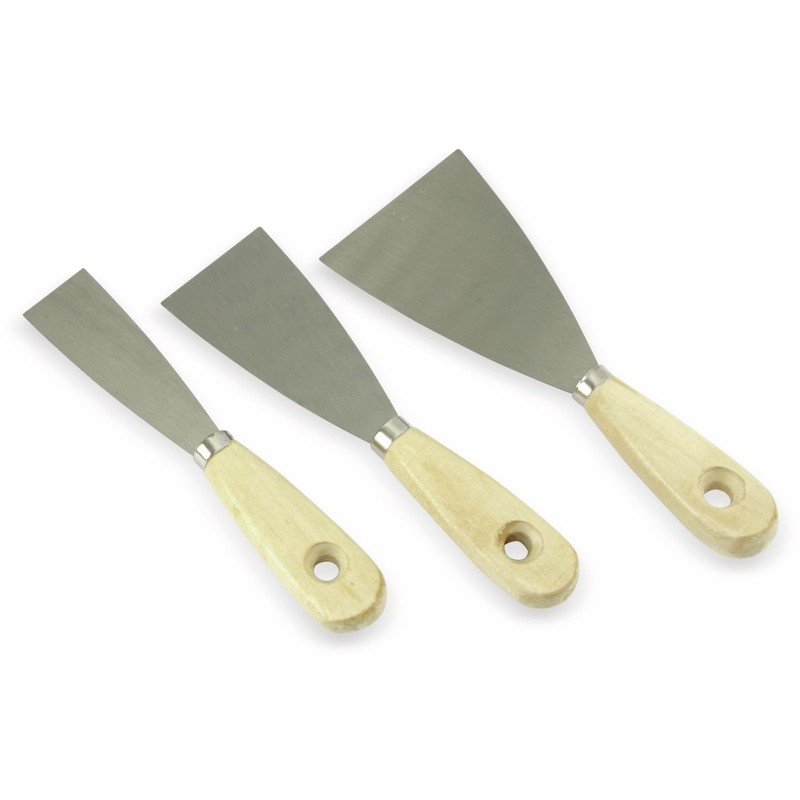 Painter's Palette Set Spatula Set of 3 Wallpaper Scraper Stainless