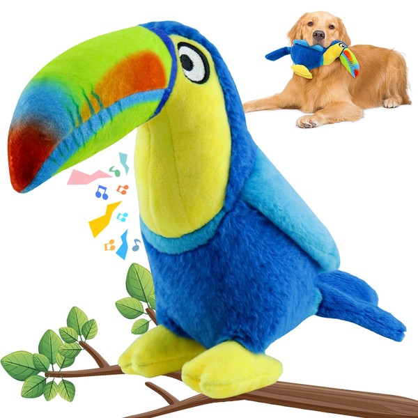 WOWBALA Large Squeaky Dog Toys: Colorful Plush Dog Toys -Big