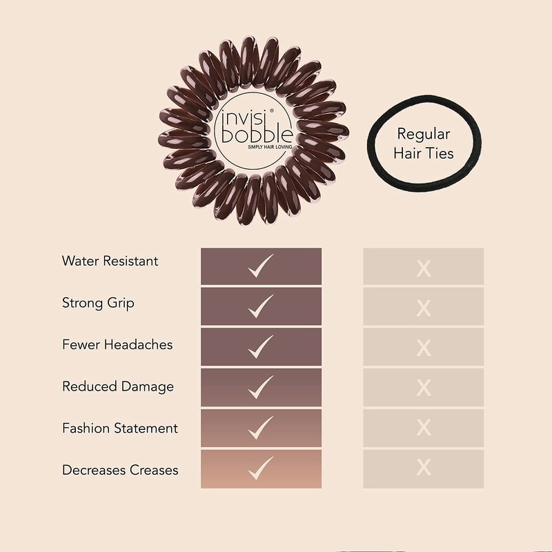 invisibobble Original Traceless Spiral Hair Ties With Strong Grip, Non-Soaking,