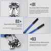 Battery Cable Lug Crimper - Heavy-Duty Wire Crimper for AWG