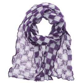 Imabari GS-1000 Towel Scarf, Cururi Gauze, Dark Purple, Approx. 9.8 x 55.1 inches (25 x 140 cm)