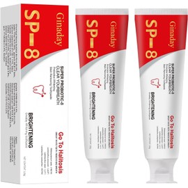 KoolShiro Sp-8 Probiotics Whitening Toothpaste, Enhanced Formula with 8 Probiotics Removing Stain Fresh Breath Promotes Healthy Teeth (2PC)