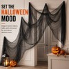 Tela espeluznante de Halloween negra de 1016 x 215 cm