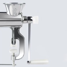 Meat Grinder,Aluminum Alloy Stainless Steel Meat Grinder Manual Small Sausage Stuffer,Meat Mincer for Home