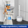 MR.SIGA Desatascador para Inodoro con Soporte, Resistente para Baño, Blanco