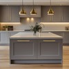 HOME EDIT 5 Pack Gold Square Kitchen Cabinet Handles 12-3/5