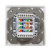 LogiLink Cat.6A Universal Anschlussdose 2x RJ45 STP, - Aufputz and