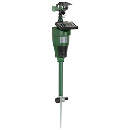 The Environmental Factor JetEye Solar-Powered, Motion-Activated Animal Repeller Water Jet Sprinkler, 120% Movement Detection, Sprays 30 Plus Feet, Operates 24/7 Day or Night