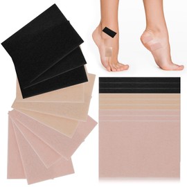 Boyiee 35 Sheets Moleskin Tape Adhesive Pads Shoe Moleskin Padding Blister Prevention Tape for Boots Hiking Reduce Friction Pain(Lint,Black, Khaki, Skin)