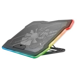 Trust Gaming GXTrust 1126 Aura Base de Refrigeracin para Laptop Gamer de hasta 17.3  Ventilador de 7.8, Modo Silencioso, ngulos Ajustables,...        