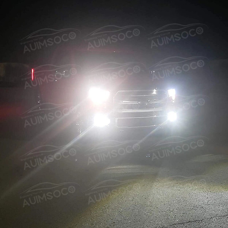 AUIMSOCO 9006 LED Lamps Combo Bulbs 6500K High Low Beam