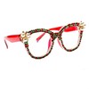 ICARA Oversized Christmas Bling Rhinestone Reading Glasses for Women Christmas