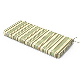 TWLEAR Outdoor Bench Cushion, Patio Furniture Cushion 48 x 18 x 3 Inch, Water Resistant Garden Sofa Swing Pad Settee Loveseat Couch Replacement Cushion, 1 Pack,Stripe Onyx